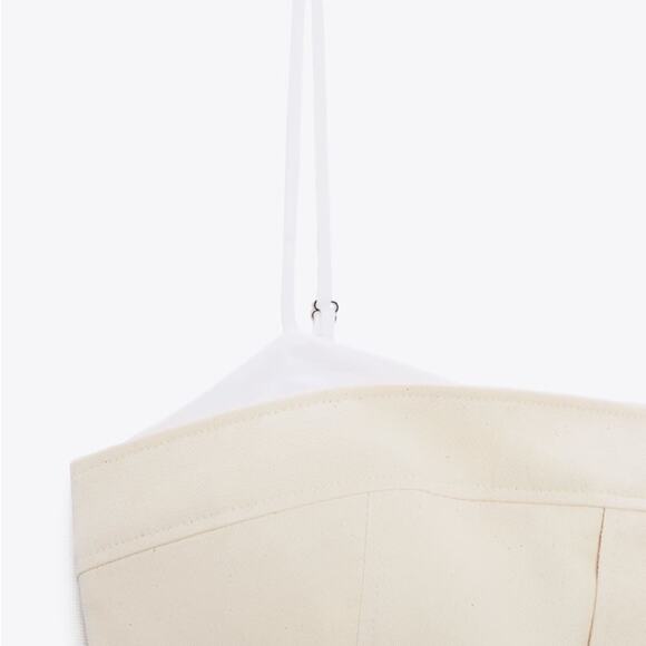 ZARA COMBINATION SHORT DRESS - Picture 8 of 9